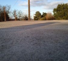 Dalle de  l'étage coulé ce matin
