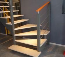 Escalier limon &agrave; l'anglaise