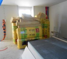 Laine de verre murs ext&eacute;rieurs