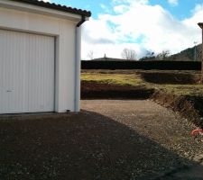 Terrassement presque terminé