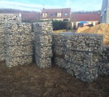 Remplissage des gabions