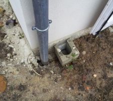 Est ce normal?? Je vois les maison autour de moi avec leur gouttières dans du ciment moi les miennes sont libre...