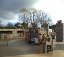 &Eacute;l&eacute;vation des murs - 19/01/2014