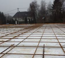 Préparation dalle au dessus du garage