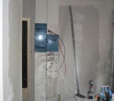 Le tableau électrique terminé...reste le tableau de com a finaliser