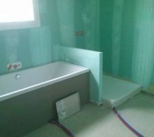 Bac a douche 120x90 et baignoire 180x80