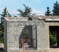 Démontage de la toiture existante   extension