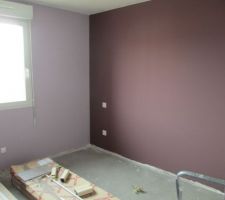 Chambre violet aubergine