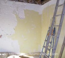 Piquetage du pl&acirc;tre existant