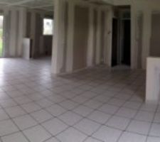 Vue panoramique depuis le salon...un carrelage tout neuf!!!
