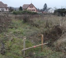 Terrain avant l'excavation