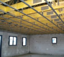 Mise en place des rail du plafond