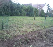 Cloture decalee de 1.50 sur 10 m