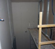 Placo cage des escaliers