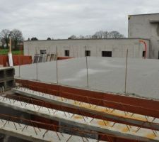 Plancher haut b&eacute;ton du garage coul&eacute;