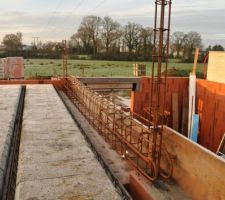 Coffrage poutre en remont&eacute;e