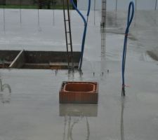 Plancher haut coul&eacute; (d&eacute;tail boisseau)