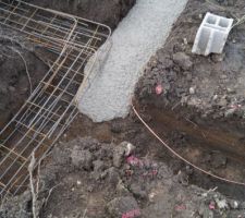 Ferraillage auvent &agrave; la jonction maison