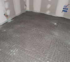 Préparation avant réalisation de la chape