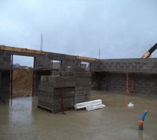 &Eacute;l&eacute;vation des murs - 26/01/2014