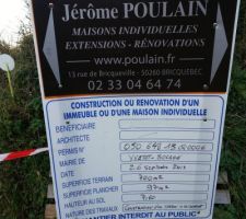 Affichage du permis de construire