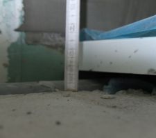 Manque la chape (au moins 2 cm)