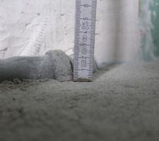 Manque la chape (au moins 2, voir 3 cm)