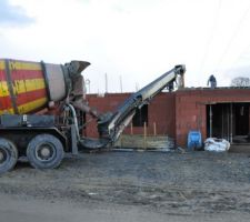 Plancher haut b&eacute;ton cuisine en cours