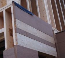 Détail muraillères au-dessus de la porte d'entrée