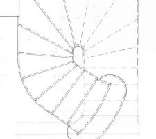 Plan quasi définitif de notre escalier sur voûte sarrasine