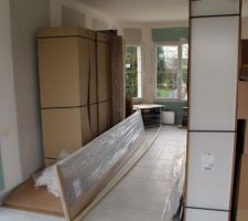 La cuisine est arrivée installation vendredi samedi