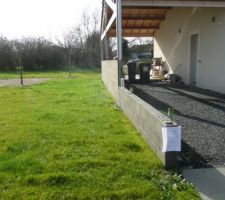 Déclaration travaux - Fermeture partiel d'un préau avec création d'un grenier.