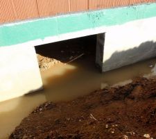 Le fameux vide sanitaire plein d'eau