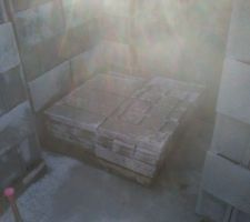 Les parpaings sont arriv&eacute;s cette semaine.