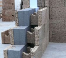 Nouveau Blocs Bois-Ciment ISOTEX de 44 cm en développement