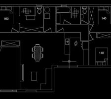 Voici le plan notre future maison