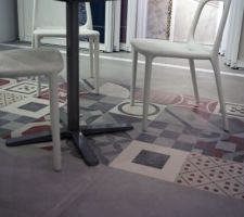 Carrelage imitation carreau ciment pour la cuisine : docks abk
