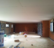 Isolation p&eacute;riph&eacute;rique et placage du plafond