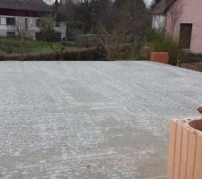 Dalle 1° palier au dessus du garage accolé