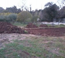 D&eacute;but d&eacute;capage des terres