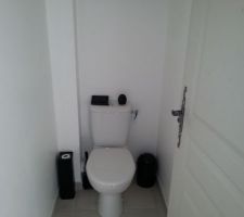 Ma première petite touche de noir ds les toilettes,