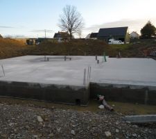 S&eacute;chage de la dalle