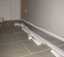 Mise en place de la gaine diametre 40 pour le passage du cable HDMI.