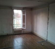 Cloison entre le salon et la salle &agrave; manger abattue : et l'espace fut !