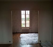 Ancienne cloison de s&eacute;paration entre salon et salle &agrave; manger