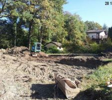 Terassement en cours