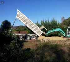 Pr&eacute;paration du chemin de chantier