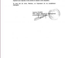 Courrier de la mairie de Saint Fargeau Ponthierry