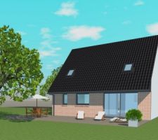 Vue arri�¨re de la maison