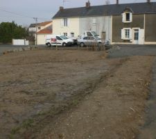 Vue depuis le fond du terrain